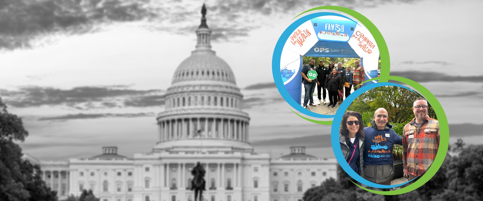 pahofcu employees who participated in PAHO Walk for Health